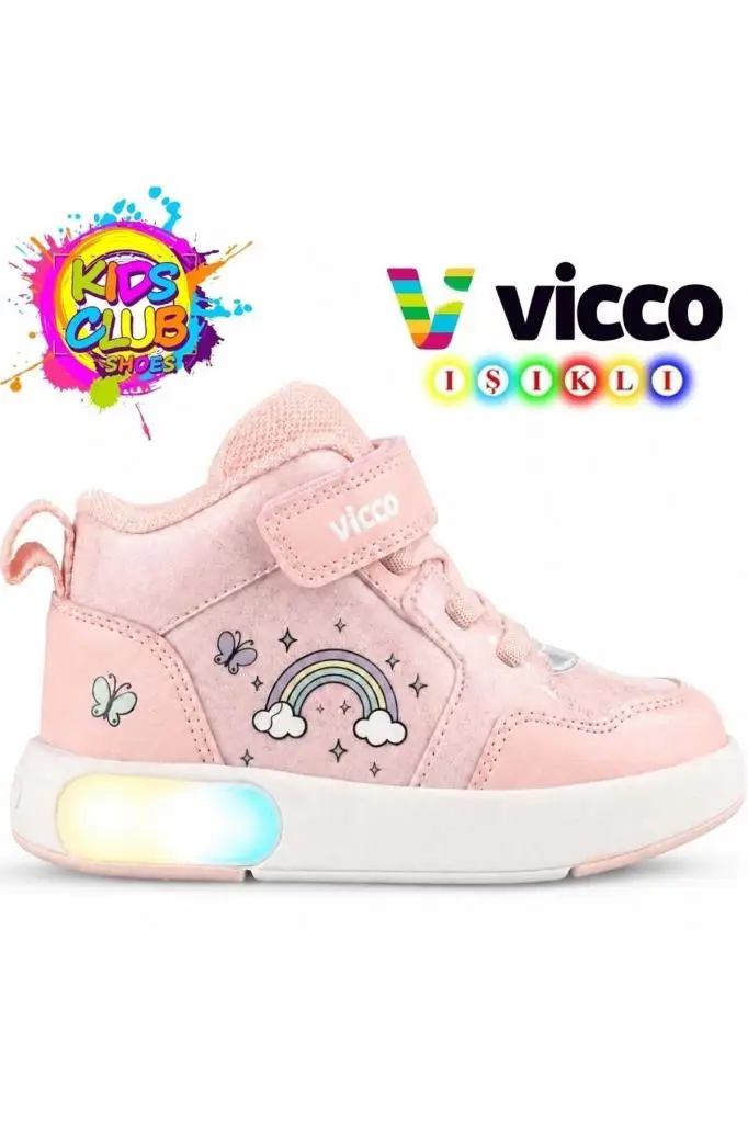 Vicco Şira 946.P26K.257 Anatomik Taban Kız Çocuk Bot Pudra 26-30 
